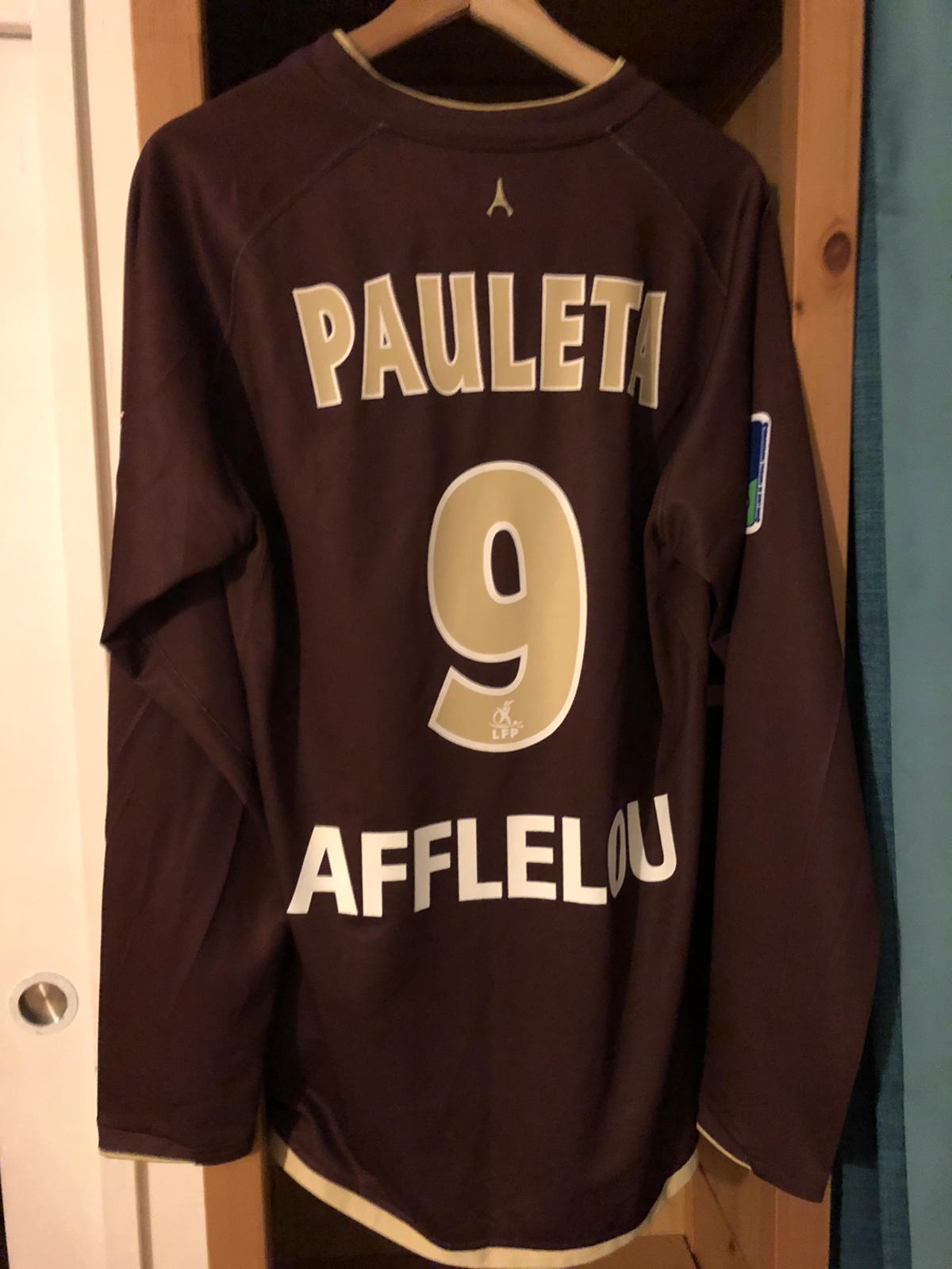 2006-07 PSG 3rd L/S No.9 PAULETA Player Issue League 1 Shirt Jersey Trikot