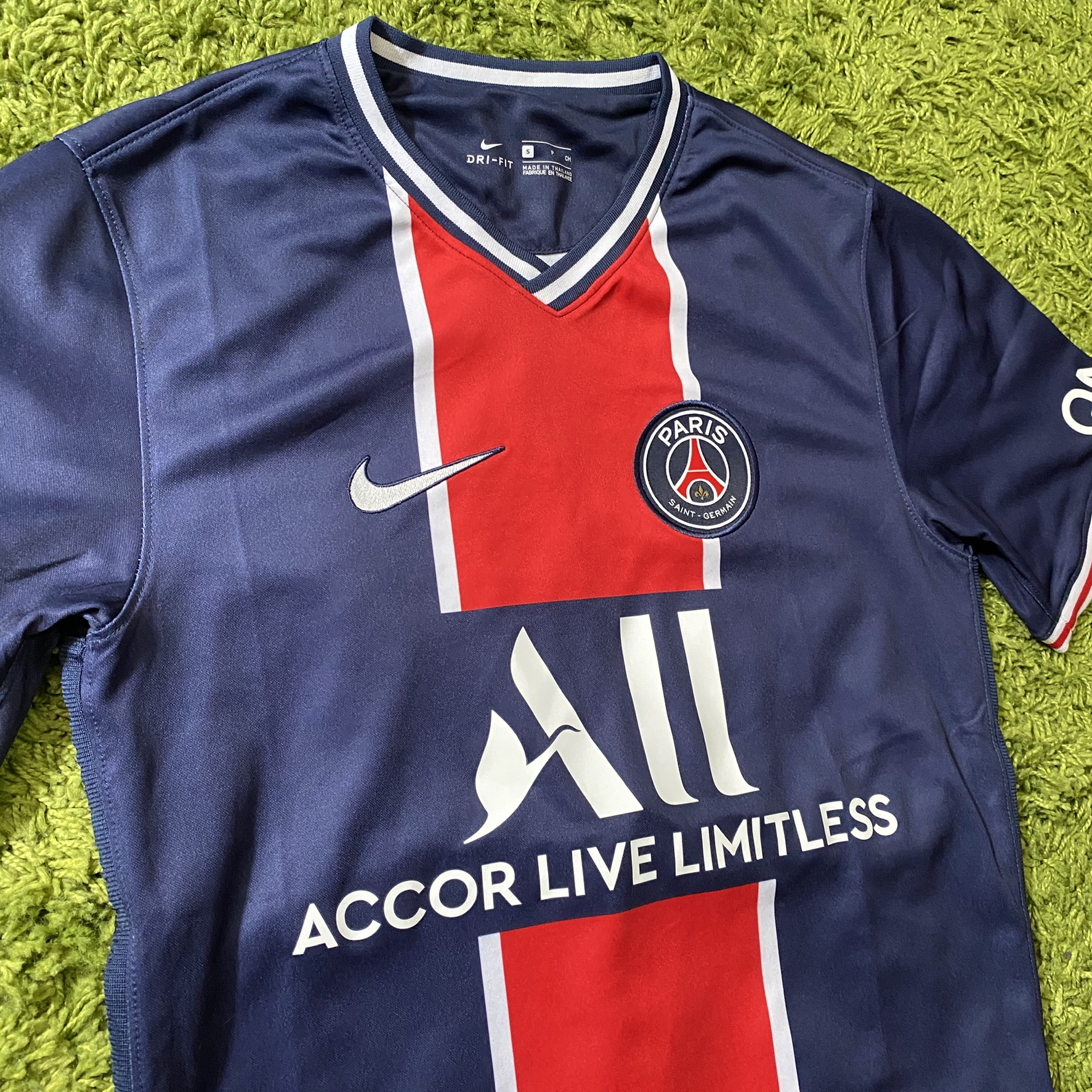 2020-2021 PSG T-shirt dentraînement de football sans manches bleu marine