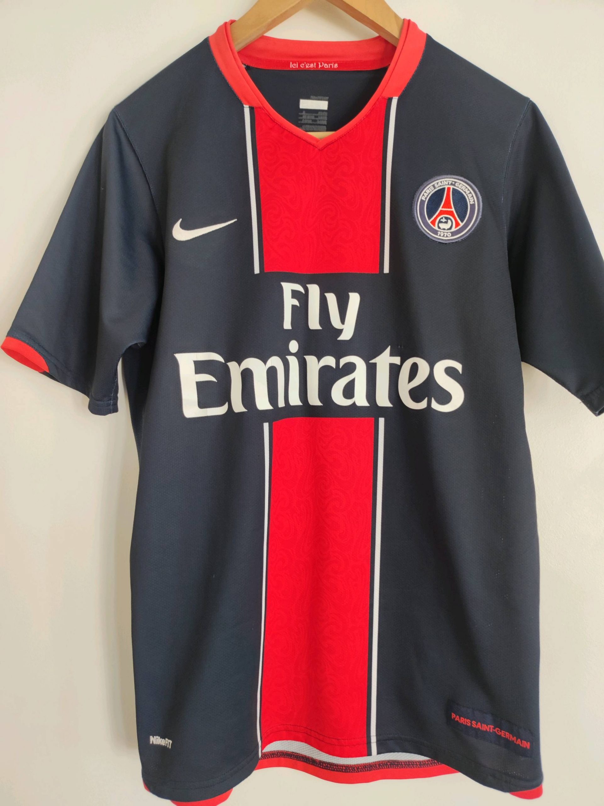 Paris Saint-Germain 2007-2008 home Digard Nike PSG France football shirt  jersey