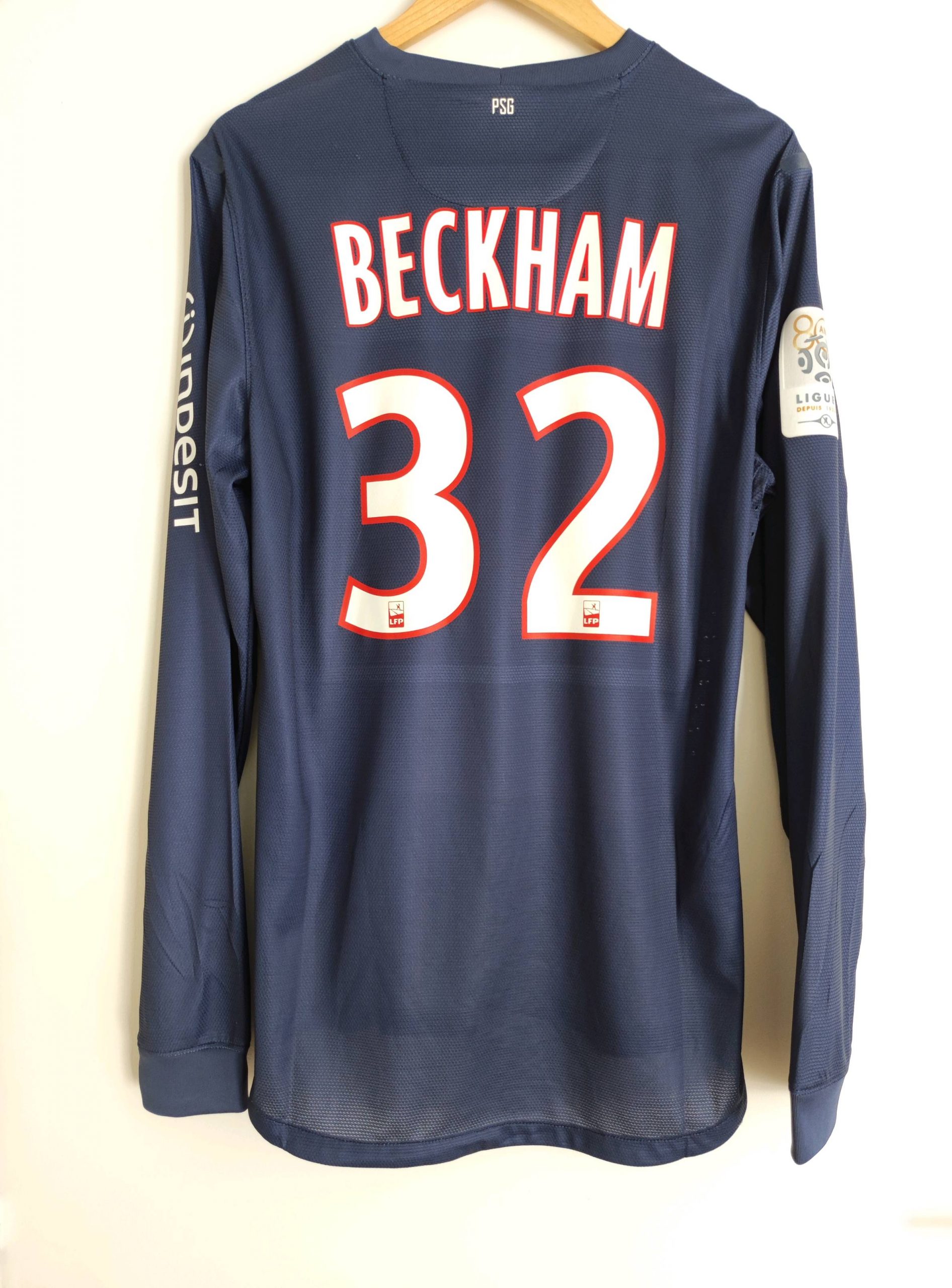 Maillot foot authentique retro et vintage - PSG domicile #32 Beckham  2012/2013 (XL)