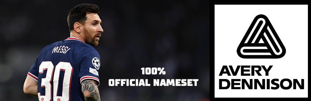 Official PSG Messi Nameset